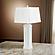 Sea Horse Shutter 32b Coastal Table Lamp w/USB Charging Port (Set of 2) - White by Lineage Collections