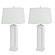 Shutter 32b Table Lamp w/USB Charging Port (Set of 2) - White by Lineage Collections