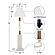 63'' Coastal Shutter Floor Lamp - White by Lineage Collections