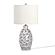 Ceramic Sea Shell Coastal Table Lamp (Set of 2) - White & Blue by Lineage Collections