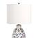 Ceramic Sea Shell Coastal Table Lamp (Set of 2) - White & Blue by Lineage Collections