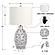 Ceramic Sea Shell Coastal Table Lamp (Set of 2) - White & Blue by Lineage Collections