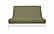 Samantha Cocoa Chenille Texture Futon Cover by Prestige