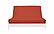 Samantha Persimmon Chenille Texture Futon Cover by Prestige