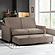 Sealy Sammy Twin Pop-Up Convertible Chair-Sleeper in Romulus Charcoal