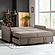Sealy Sammy Twin Pop-Up Convertible Chair-Sleeper in Romulus Charcoal