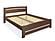 Sofia Eco Wenge Platform Bed - Chemical Free w/Hand-Rubbed Oil Finish by Comfort Pure