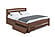 Sofia Eco Walnut Platform Bed - Beech Wood with Hand-Rubbed Oil Finish by Comfort Pure