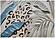 Sparta Ivory/Blue Leopard Area Rug by KAS Rugs