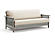 Futon Frame - Full Size - Denali Gray Wall Hugger by Strata Furniture