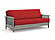 Premium Futon Set - Full Size - Denali Gray Wall Hugger Frame, Mattress w/Removable Suede Cover