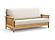 Futon Frame - Queen Size - Denali Natural Wall Hugger by Strata Furniture