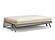 Futon Set - Queen Size - Dillon Gray Wall Hugger Frame, Mattress w/Removable Solid Cover