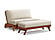 Futon Frame - Loveseat Size - Dillon Warm Cherry Wall Hugger by Strata Furniture