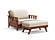 Folding Ottoman (Twin Chair Size) by Strata Furniture