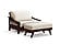 Futon Frame - Twin Chair Size - Pagoda Black Walnut Wall Hugger by Strata Furniture