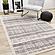 Swift Cream Taupe Distressed Lines Rug by Kalora