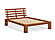 Japanese Tatami Bed Frame - Slatted Headboard by Prestige