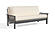 Futon Frame - Front-Closing Eco-Friendly Hardwood - Taurus Gray by Comfort Pure