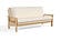 Futon Frame - Front-Closing Eco-Friendly Hardwood - Taurus Natural by Comfort Pure