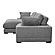[NYC Deal] Plunge Sectional Anthracite by Moe's Home Collection