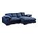 Plunge Sectional Navy by Moe's Home Collection
