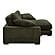 Plunge Sectional Green by Moe's Home Collection