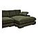 Plunge Sectional Green by Moe's Home Collection