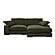 Plunge Sectional Green by Moe's Home Collection