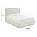 Briella Cream Velvet Bed in King by TOV Furniture