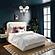 Briella Cream Velvet Bed in King by TOV Furniture