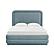 Briella Bluestone Velvet Bed in King by TOV Furniture