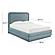 Briella Bluestone Velvet Bed in Queen by TOV Furniture