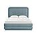 Briella Bluestone Velvet Bed in Full by TOV Furniture