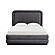 Briella Dark Gray Velvet Bed in Full by TOV Furniture