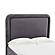 Briella Dark Gray Velvet Bed in Full by TOV Furniture