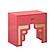Suzie Coral Pink & Rattan Nightstand by TOV Furniture