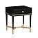 Julieta Black Nightstand by TOV Furniture