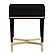 Julieta Black Nightstand by TOV Furniture
