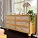 Grappa Natural Wood & Rattan Wavy Dresser by TOV Furniture