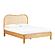Grappa Natural Wood & Rattan Queen Bed by TOV Furniture
