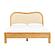 Grappa Natural Wood & Rattan Queen Bed by TOV Furniture