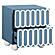 Tori Motif Blue Nightstand by TOV Furniture