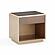 Martha Taupe Mirrored Nightstand by TOV Furniture