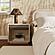 Martha Taupe Mirrored Nightstand by TOV Furniture