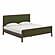 Hella Forest Green Velvet King Bed by TOV Furniture