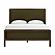 Hella Forest Green Velvet Queen Bed by TOV Furniture
