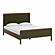 Hella Forest Green Velvet Queen Bed by TOV Furniture