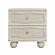 Grappa Whitewashed Wood & Raffia Wavy Nightstand by TOV Furniture