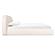 Bara Cream Textured Velvet Queen Bed by TOV Furniture